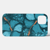 Coques Case-Mate iPhone Kahala Hibiscus Hawaiian Lava Rock Illustration (Verso (horizontal))