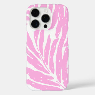 Coques iPhone 16 Pro Kahanu Garden Palme hawaïen Feuille rose