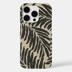 iPhone 16 Pro Case Kahanu Palms Hawaiian Linen Texture
