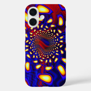 Coques iPhone 16 KaleidoBerries Psychédélique Verre fondu Fractal