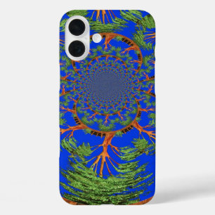 Coques iPhone 16 Plus Kaleidoscope Acacia Arbre Art Imprimer/Graphique