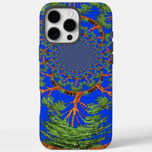 iPhone 16 Pro Max Case Kaleidoscope Acacia Arbre Art Imprimer/Graphique