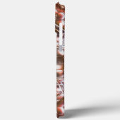 Coques Case-Mate iPhone Kaléidoscope brun précoce d'hexagones se chevaucha (Verso / Gauche)