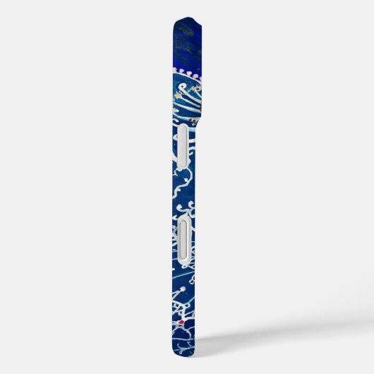 Coques Case-Mate iPhone Kaleidoscope Cat bleu (Verso / Droite)