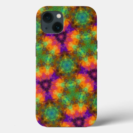 Coques Case-Mate iPhone Kaleidoscope coloré Motif géométrique (Verso)