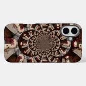 Coques Case-Mate iPhone Kaleidoscope de Bonhomme de Neige Époustouflant |  (Verso (horizontal))