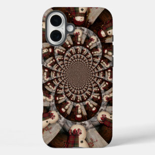iPhone 16 Plus Case Kaleidoscope de Bonhomme de Neige Époustouflant   