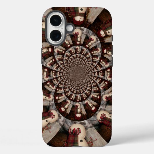 Coques Case-Mate iPhone Kaleidoscope de Bonhomme de Neige Époustouflant |  (Verso)