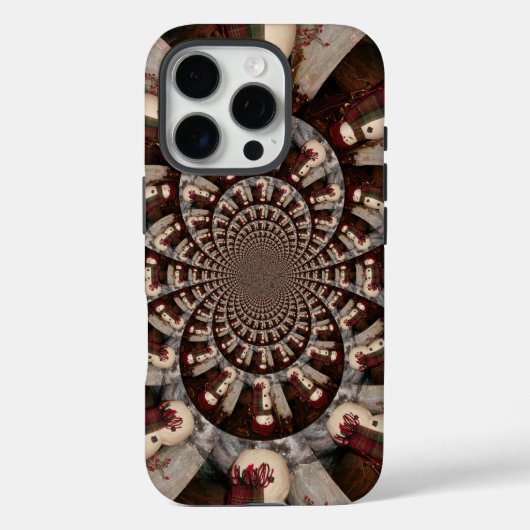 Coques Case-Mate iPhone Kaleidoscope de Bonhomme de Neige Étonnant | Paysa (Verso)