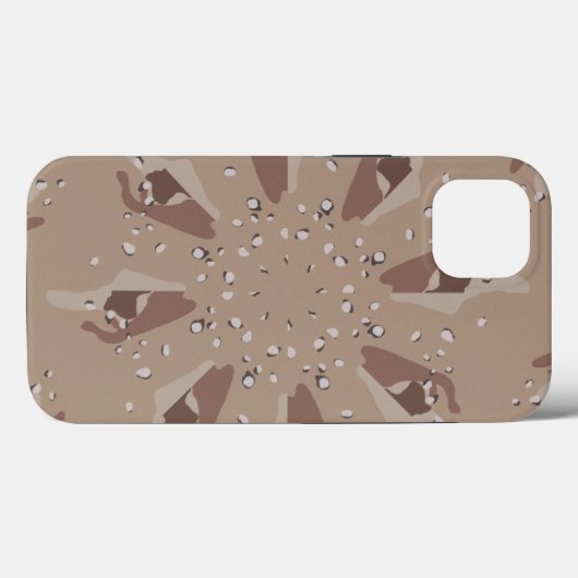 Coques Case-Mate iPhone Kaléidoscope de Camo du désert (Verso (horizontal))