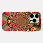 Coques Case-Mate iPhone Kaleidoscope de Fraises | Délice Rouge Coloré Art (Verso (horizontal))