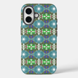 Coques iPhone 16 Kaléidoscope de la marée émeraude