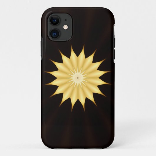 Coques Case-Mate iPhone Kaleidoscope Design Bright Yellow Star (Dos)