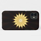 Coques Case-Mate iPhone Kaleidoscope Design Bright Yellow Star (Dos (Horizontal))