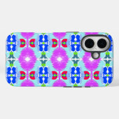 Coques Case-Mate iPhone Kaleidoscope Fleur d'Azur (Verso (horizontal))