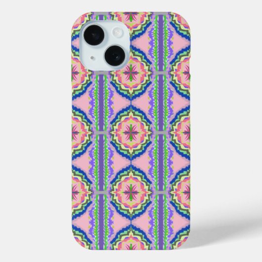 Coques Case-Mate iPhone Kaleidoscope Fleurissant Vibrant : Mandala Rose et (Verso)