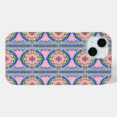 Coques Case-Mate iPhone Kaleidoscope Fleurissant Vibrant : Mandala Rose et (Verso (horizontal))