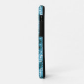 Coques Case-Mate iPhone Kaleidoscope / Mandala bleu clair (Dos/Gauche)