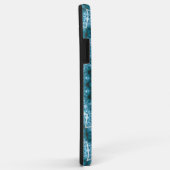 Coques Case-Mate iPhone Kaleidoscope / Mandala bleu clair (Dos/Droite)