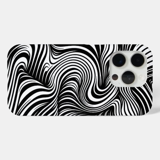 Coques Case-Mate iPhone Kaleidoscope monochrome (Verso (horizontal))