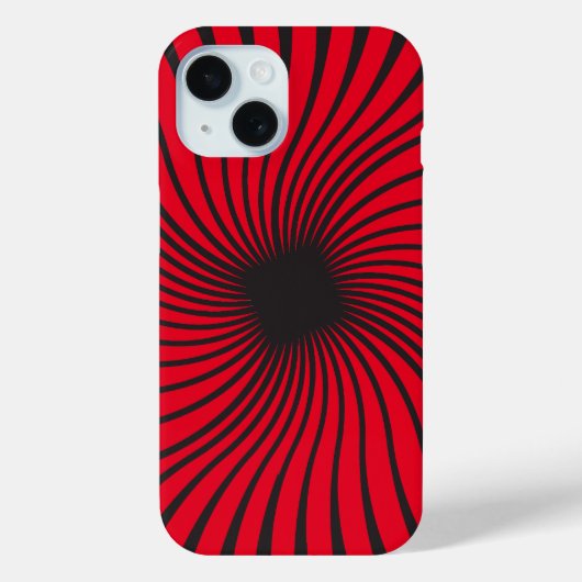 Coques Case-Mate iPhone Kaleidoscope noir et rouge (Verso)