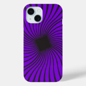 Coques Case-Mate iPhone Kaleidoscope noir et violet design (Verso)