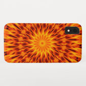 Coques Case-Mate iPhone Kaleidoscope Orange Flames (Dos (Horizontal))