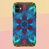 Coques Case-Mate iPhone Kaleidoscope psychédélique bleu rose et vert