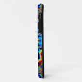 Coques Case-Mate iPhone Kaleidoscope psychédélique bleu rouge et vert (Dos/Gauche)