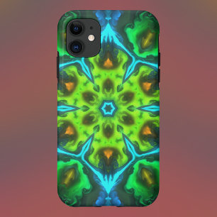 Case-Mate iPhone Case Kaleidoscope psychédélique vert bleu et orange