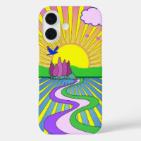 Kaleidoscope Sunburst psychédélique Été d'amour