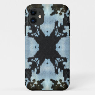 Coque iPhone 11 Kaleidoscope vache cache motif