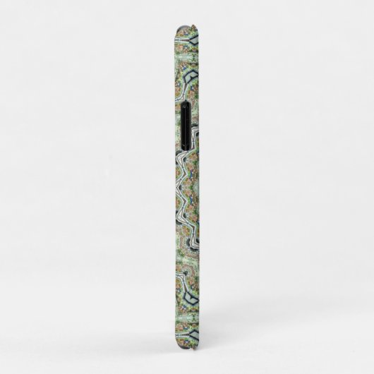 Coques Case-Mate iPhone Kaleidoscope vert (Dos/Droite)