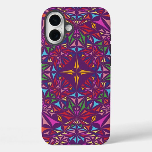 Coques Case-Mate iPhone Kaleidoscope Violet Motif Orné (Verso)