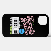 Coques Case-Mate iPhone Kamala Harris 2024 Social-démocrate Vote Blue (Verso (horizontal))