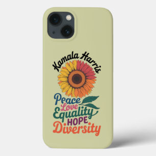 Case-Mate iPhone Case Kamala Harris Peace Love Equality Hope Diversity