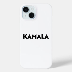 Coque Pour iPhone 15 Kamala typographie moderne minimaliste noir blanc