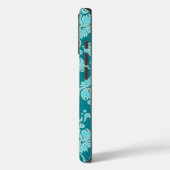 Coques Case-Mate iPhone Kamaole Hawaiian Protea Tropical Floral Turquoise (Verso / Gauche)