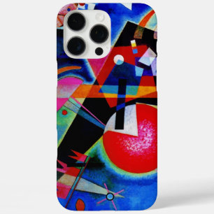 Coques iPhone 16 Pro Max Kandinsky en peinture Abstraite bleue