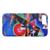 Coques Case-Mate iPhone Kandinsky en peinture Abstraite bleue (Dos (Horizontal))