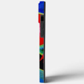 Coques Case-Mate iPhone Kandinsky en peinture Abstraite bleue (Verso / Gauche)