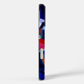 Coques Case-Mate iPhone Kandinsky en peinture Abstraite bleue (Verso / Droite)
