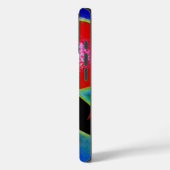 Coques Case-Mate iPhone Kandinsky en peinture Abstraite bleue (Verso / Gauche)
