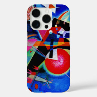 iPhone 16 Pro Case Kandinsky en peinture Abstraite bleue