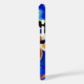 Coques Case-Mate iPhone Kandinsky en peinture Abstraite bleue (Verso / Gauche)