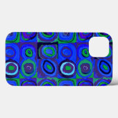 Coques Case-Mate iPhone Kandinsky Farbstudie Carrés Bleus Cercle Carré (Verso (horizontal))