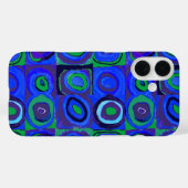 Coques Case-Mate iPhone Kandinsky Farbstudie Carrés Bleus Cercle Carré (Verso (horizontal))