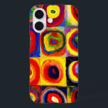 Coques iPhone 16 Kandinsky Farbstudie Cercles Carré Quadrate Art<br><div class="desc">L'Abstrait parfait - Ce carré abstrait coloré et design circulaire est une oeuvre d'art de Kandinsky,  créée en 1913 - l'une des premières véritables oeuvres d'art abstraites jamais créées.</div>