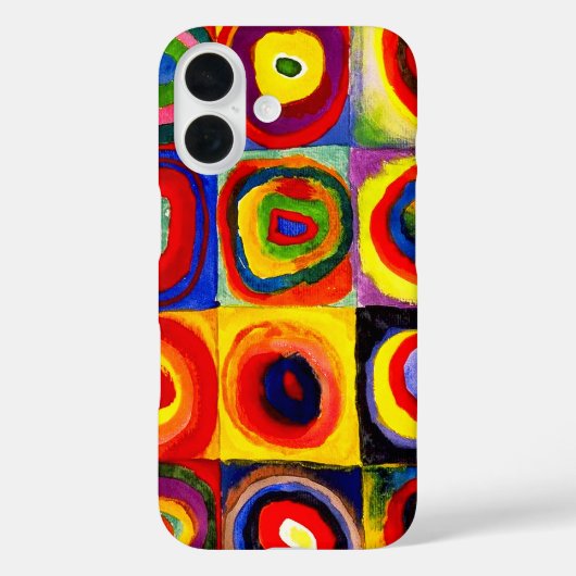 Coques Case-Mate iPhone Kandinsky Farbstudie Cercles Carré Quadrate Art (Verso)