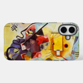 Coques Case-Mate iPhone Kandinsky jaune bleu (Verso (horizontal))